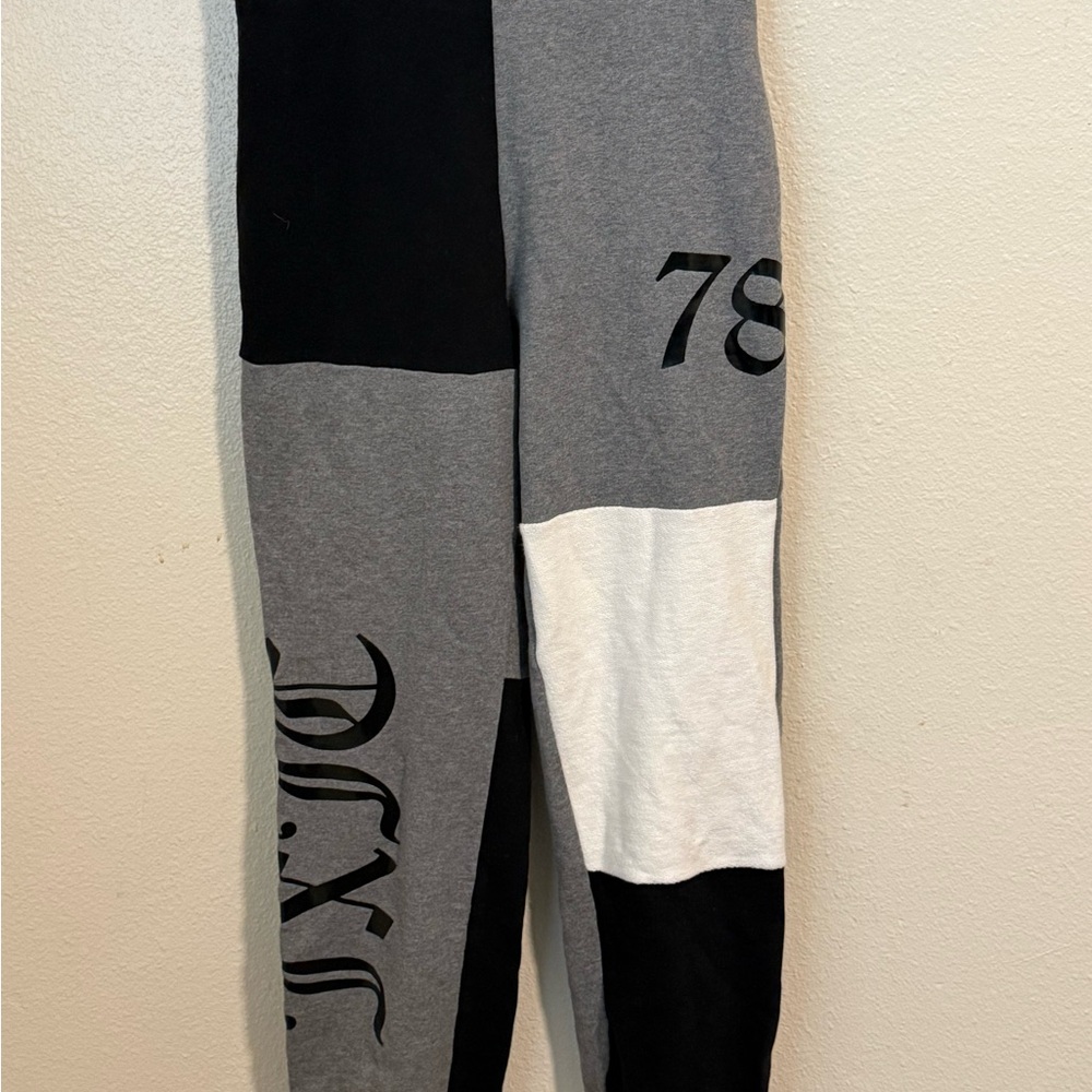 Juicy Couture Black and Gray Colorblock Pants